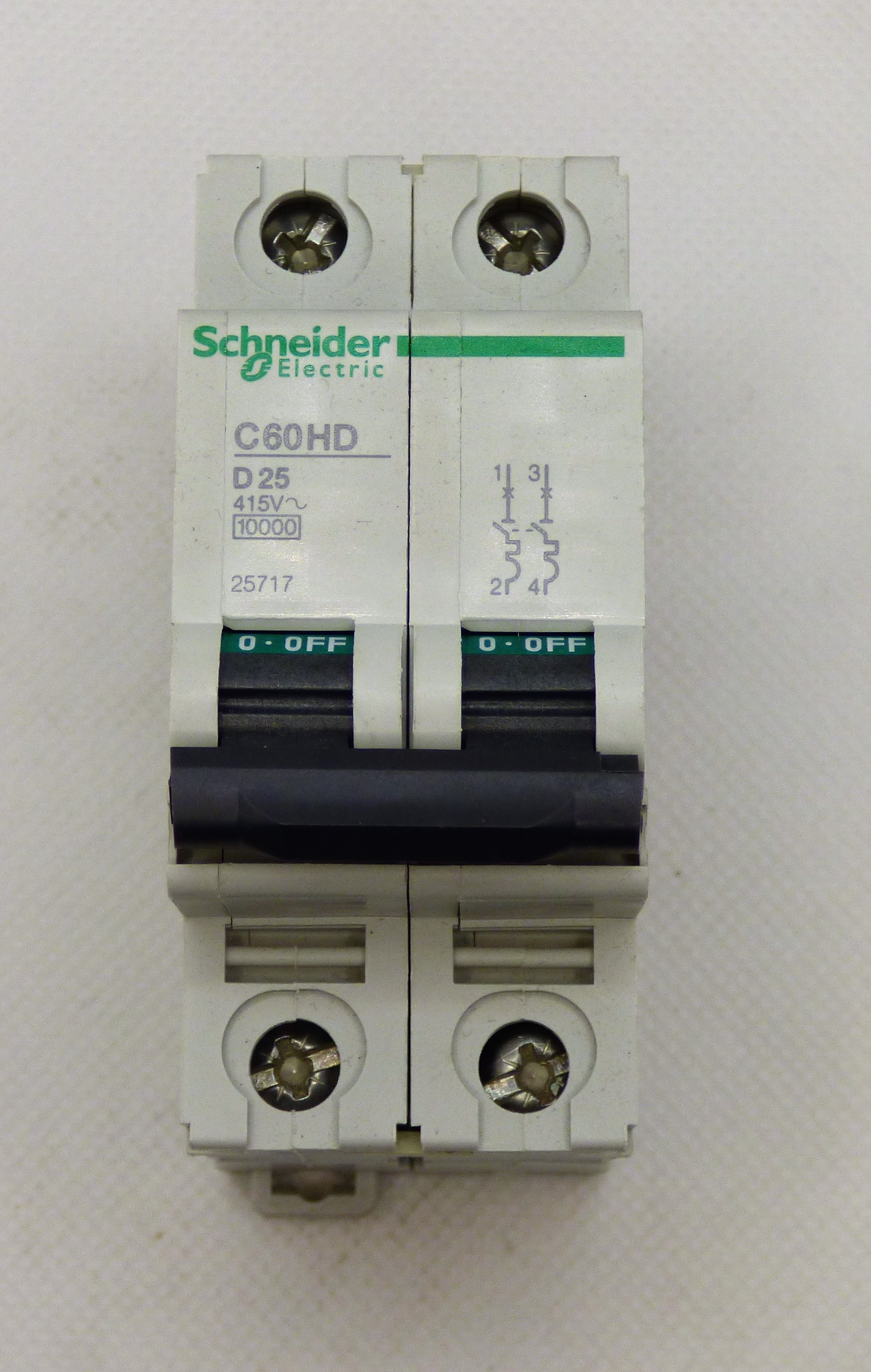 2P 25A TYPE D MCB 2P 25A TYPE D MCB